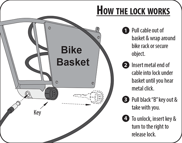 How to use the bike lock